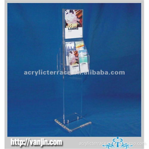 acrylic display with A4 brochure holder
